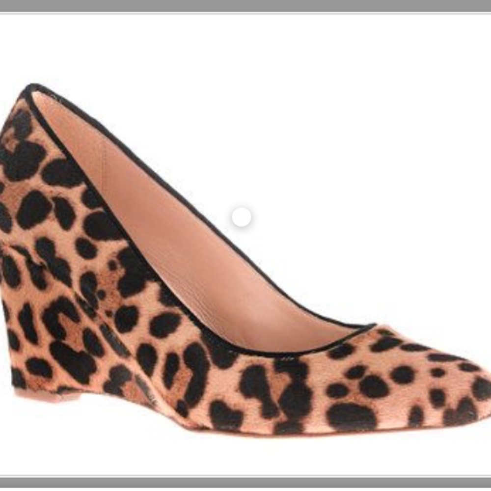 J Crew Calf Hair Wedges